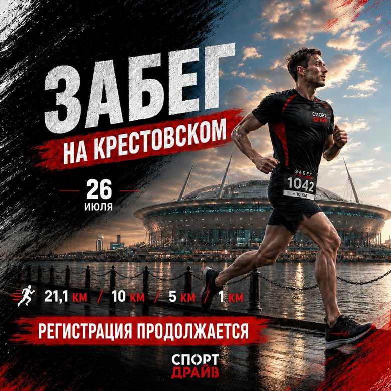 Забег на Крестовском 2026 — Санкт-Петербург