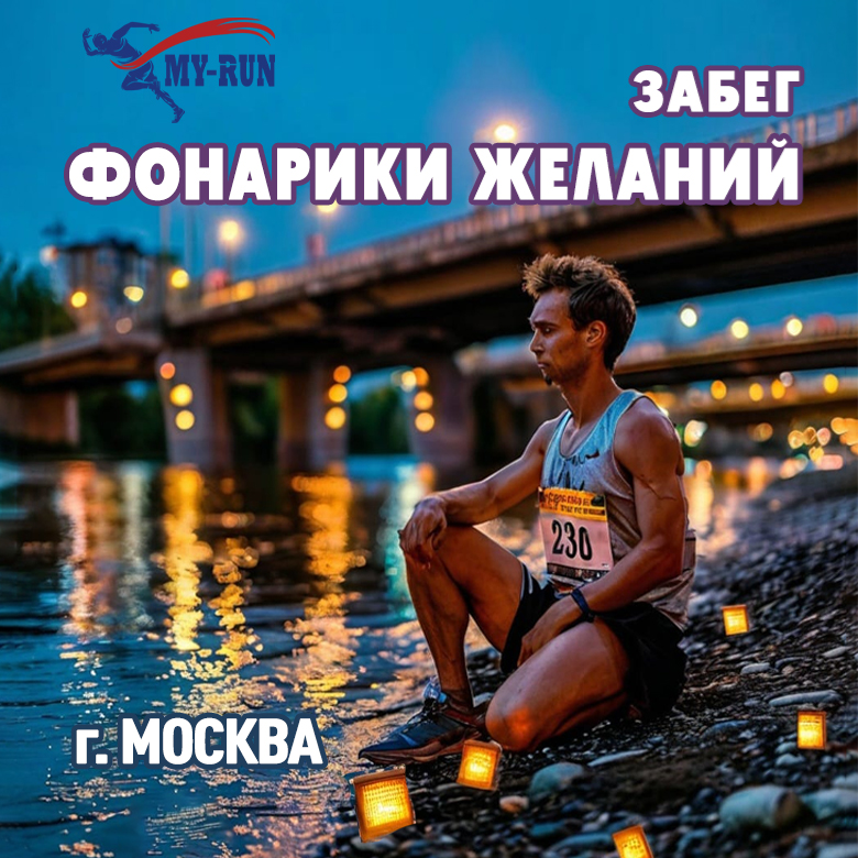 Вечерний забег "ФОНАРИКИ ЖЕЛАНИЙ" — Москва