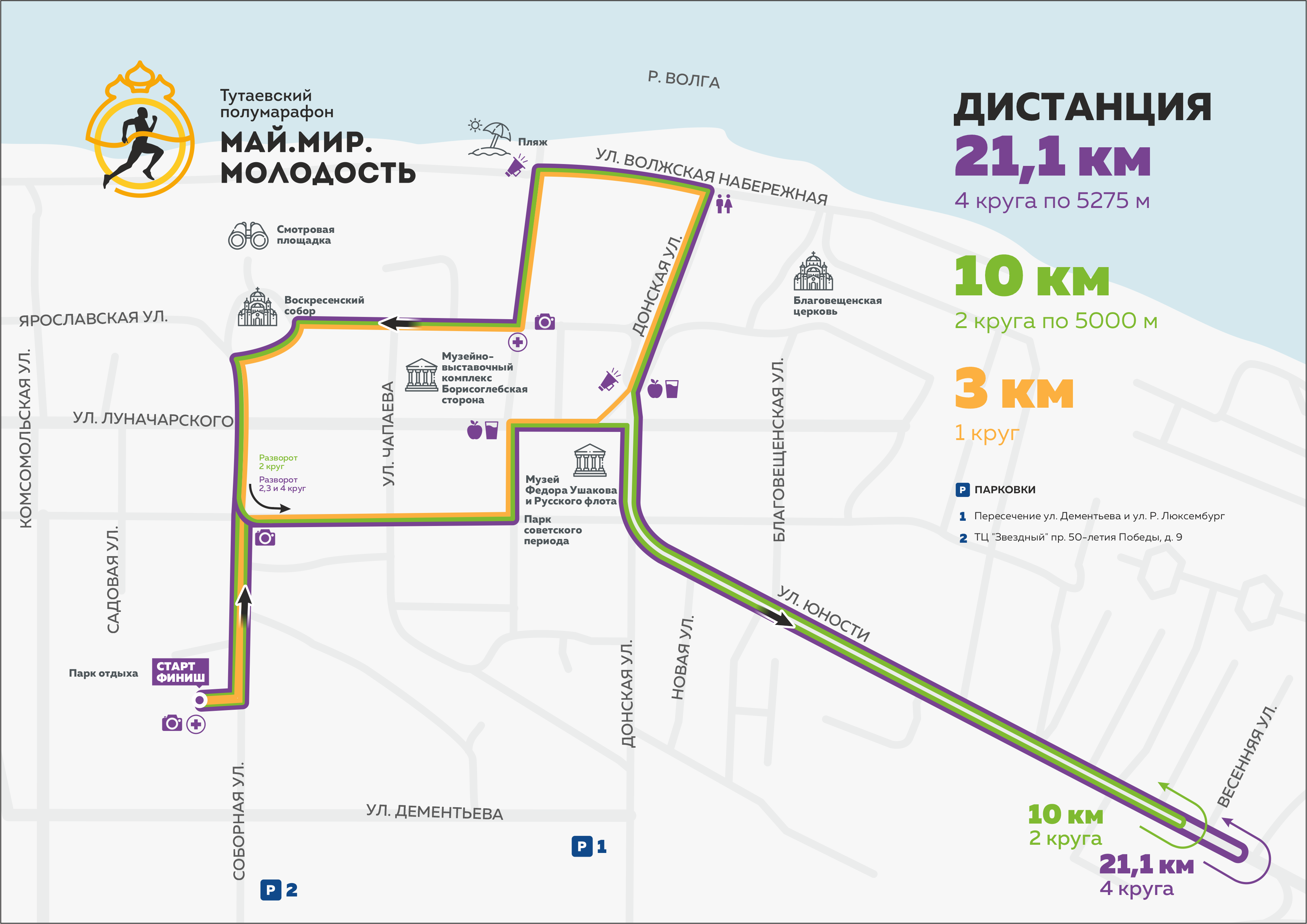 Тутаевский полумарафон «Май.Мир.Молодость» – 2021