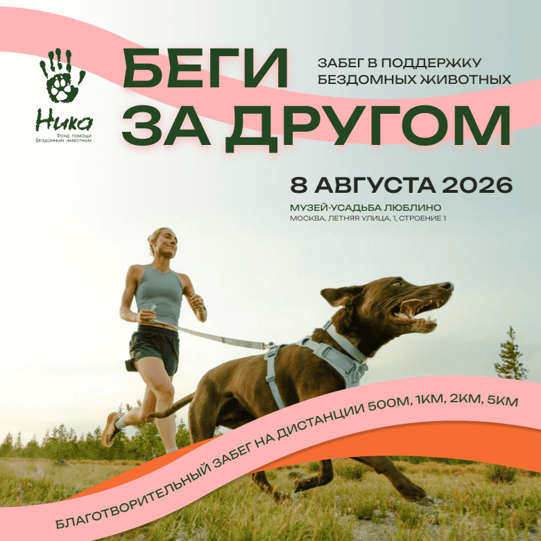 Благотворительный забег "БЕГИ ЗА ДРУГОМ" 2026 — Москва